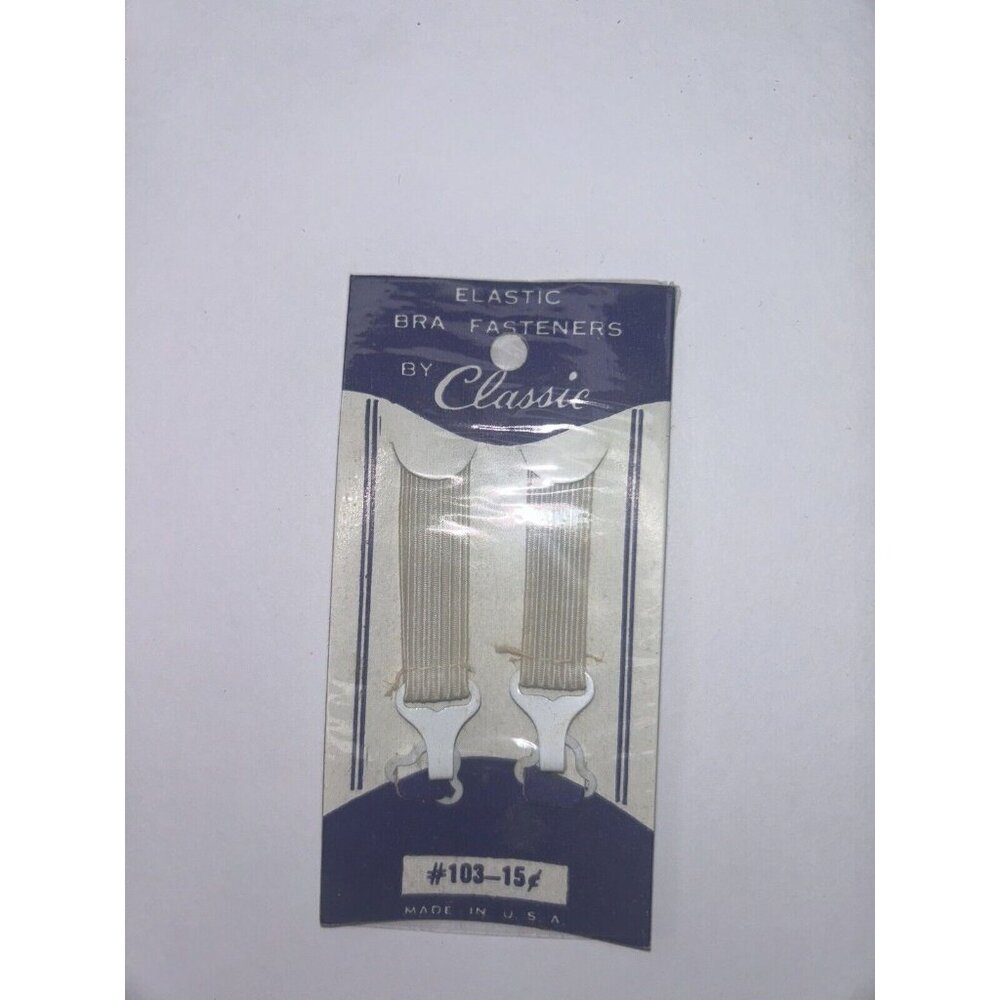 New Old Stock Vintage Elastic Bra Fasteners by Classic